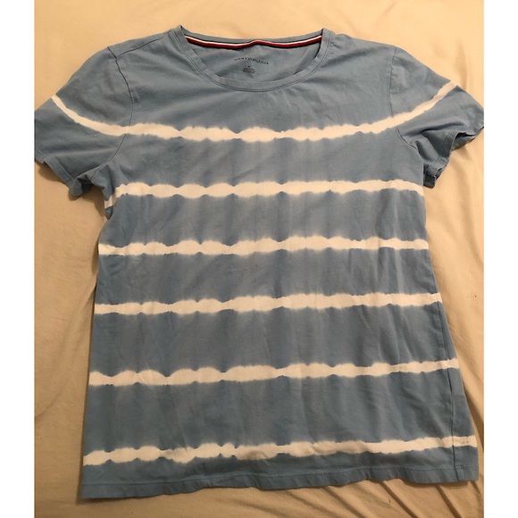 Tommy Hilfiger blue and white striped shirt - Picture 1 of 3